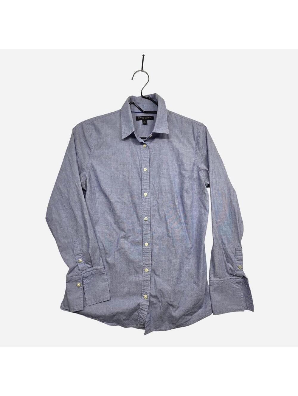 Banana Republic Women's Blue and Purple Shirt